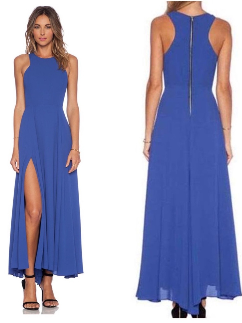 NBD x Naven Twins Out Shine Maxi Dress Cobalt Blue
